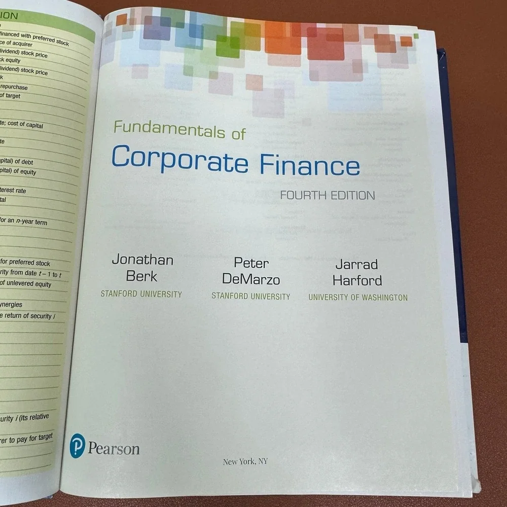 Fundamentals of Corproate Finances Fouth‎ Edition Used. Collage Book.